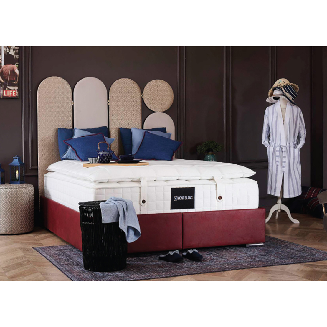 MONT BLANC MATTRESS 160x200cm FABRIC WHITE FOAM TR
