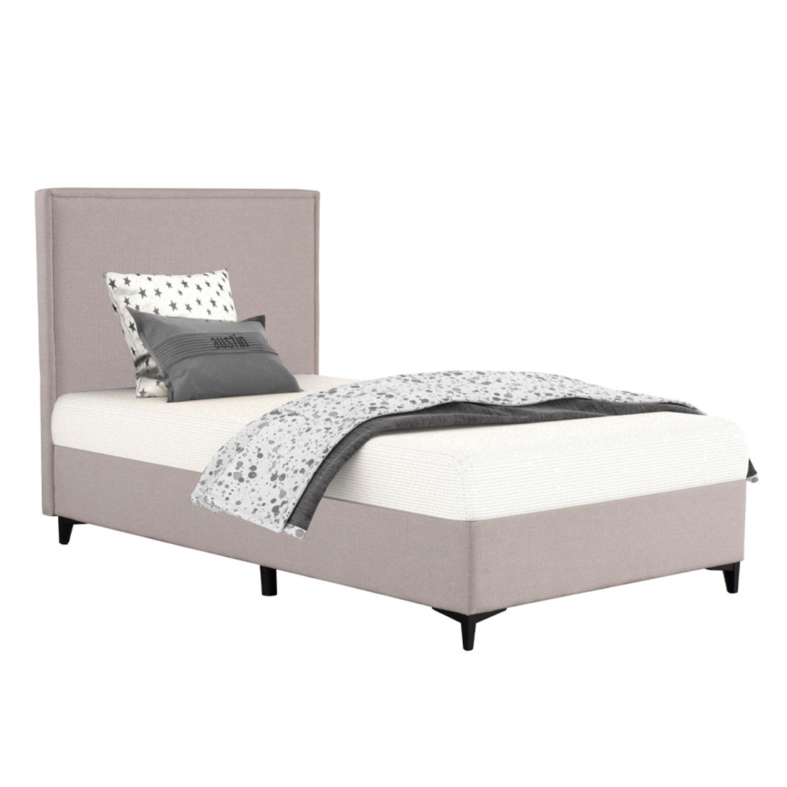 FRAME BED WITH STORAGE (FOR MATTRESS 120x200cm) ZAKAR LOOK BEIGE 16-854 E1 TR