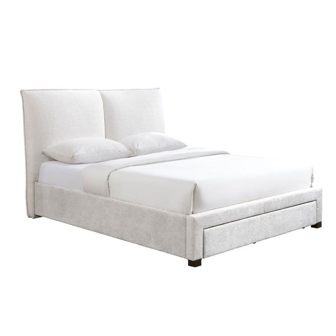 OASIS BED (FOR MATTRESS 160x200cm) FABRIC CREAM FABRIC E1