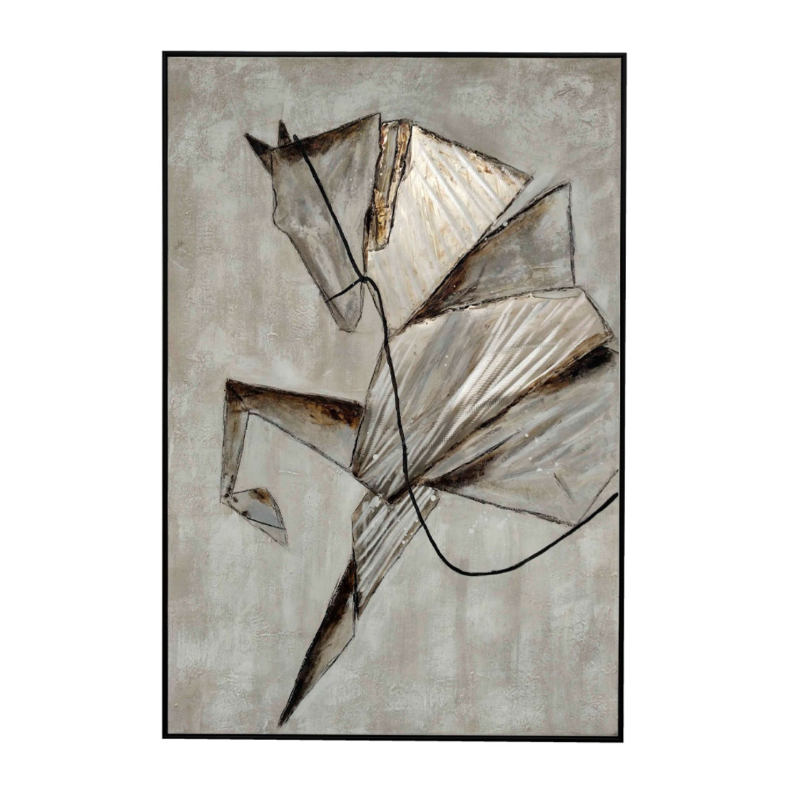 KNIGHT HORSE B PAINTING CANVAS MULTICOLOR FRAME BL