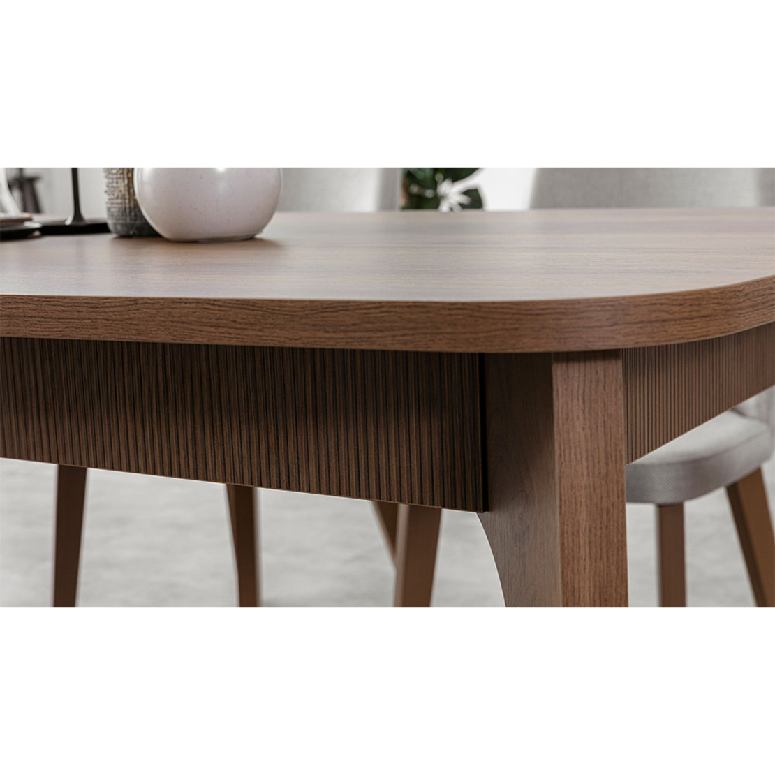 WOOD TABLE MELAMINE WALNUT E1 TR