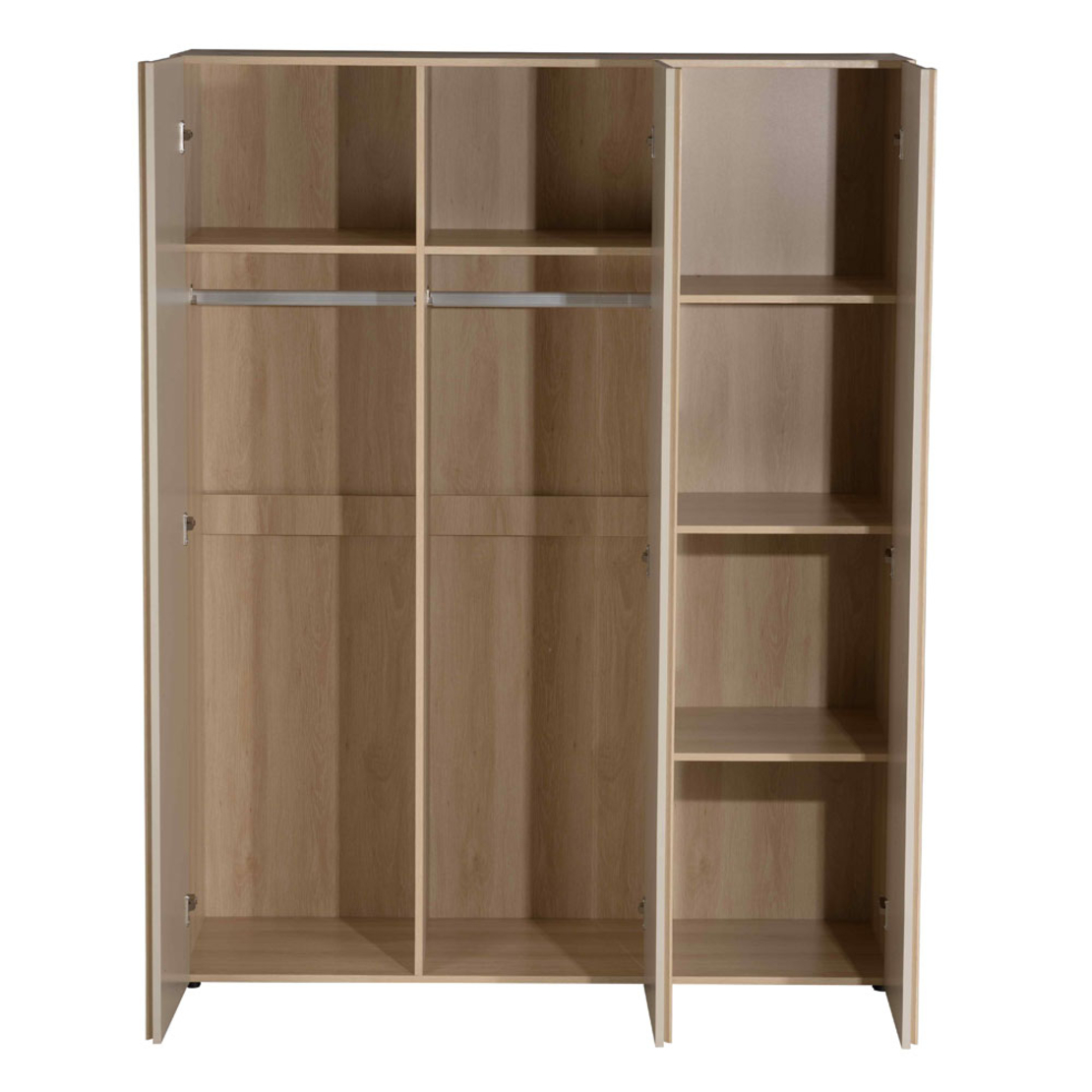 CAPPUCCINO WARDROBE 3DOORS CHIPBOARD WITH MELAMINE CARTA LATTE SONOMA 140x52x180 E1 PRC