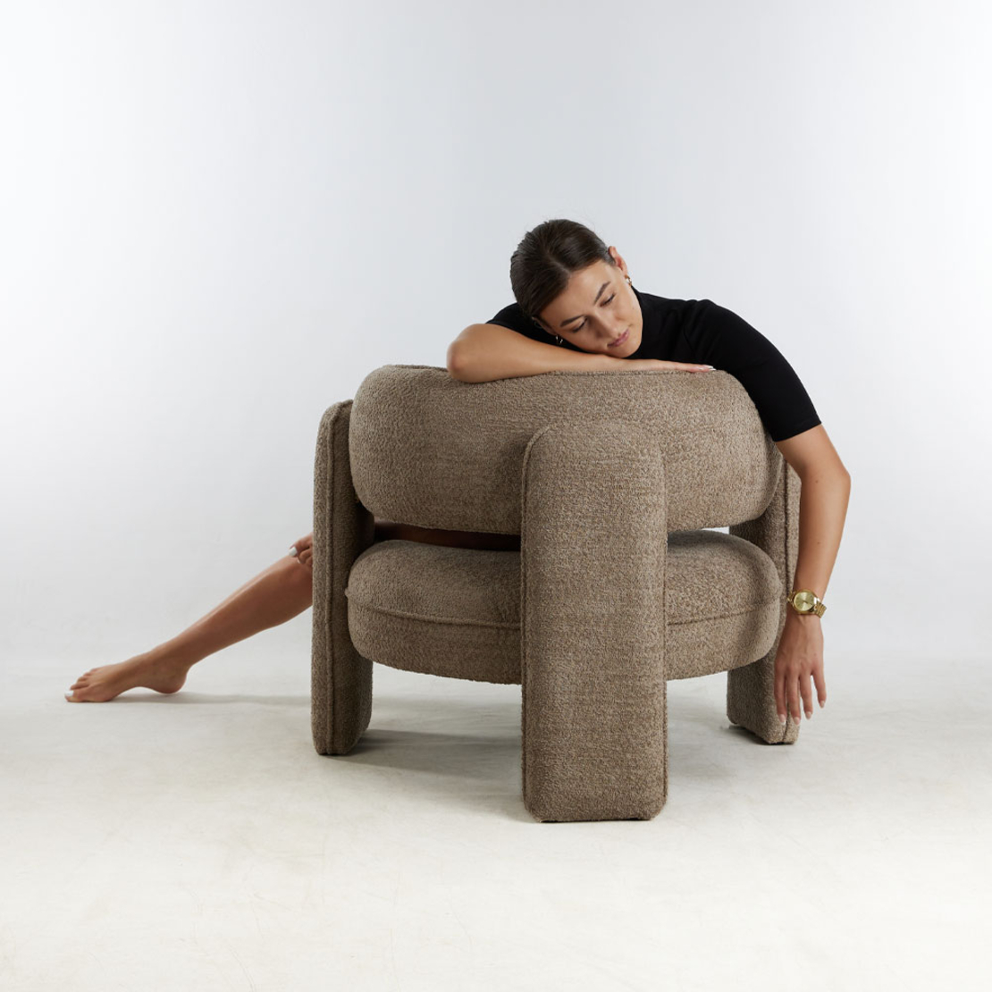 GARDA ARMCHAIR FABRIC BEIGE PRC