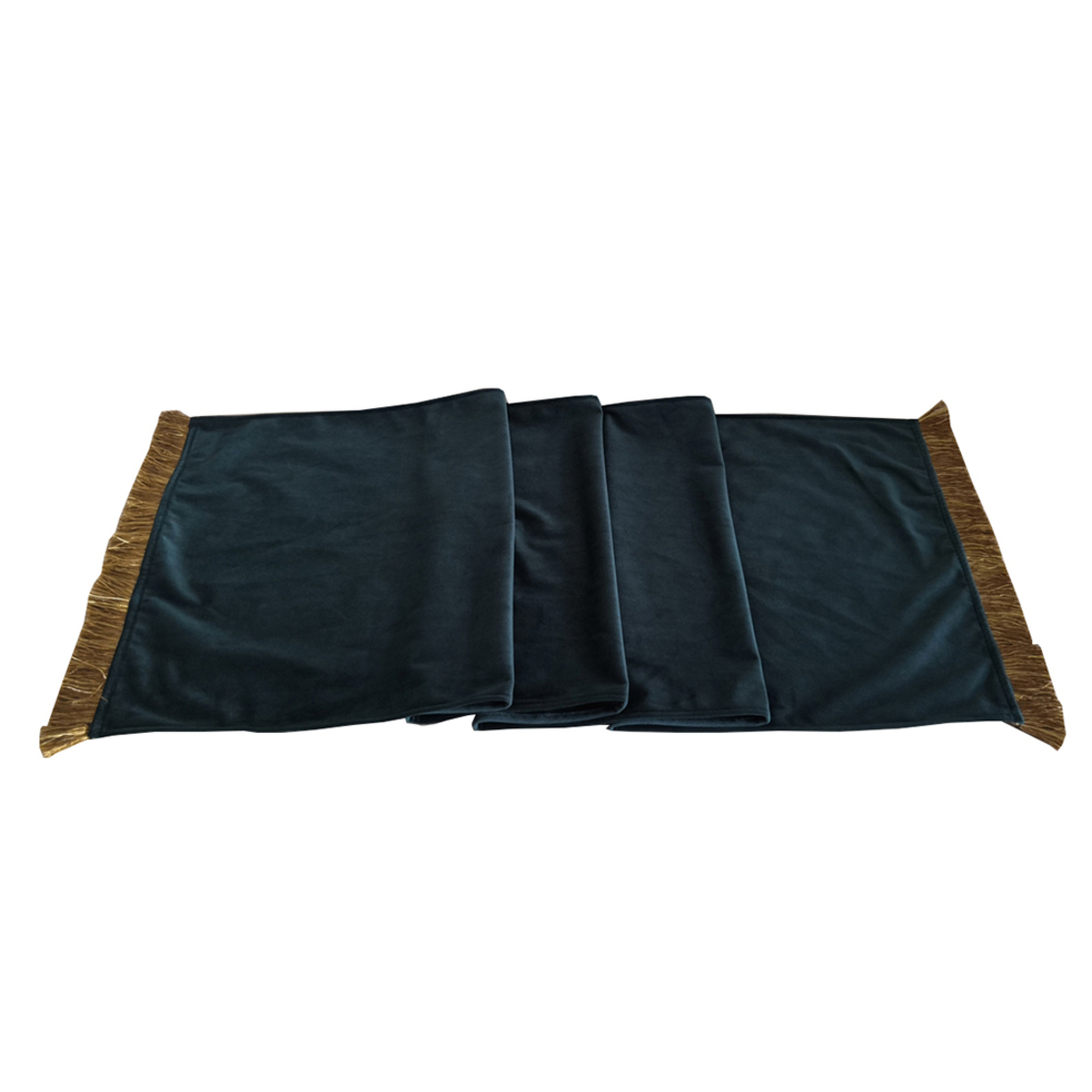GLORY DECO RUNNER FABRIC CYPRESS GREEN GOLD 40x150