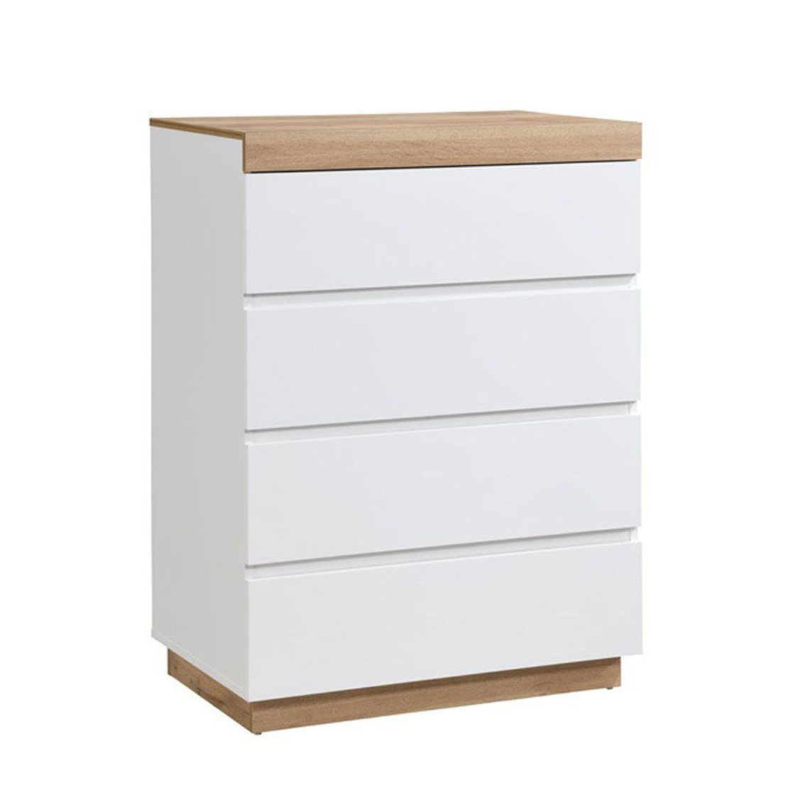 CASA PEDESTAL 4DRAWERS CHIPBOARD WITH MELAMINE CARTA WHITE CHIPBOARD WITH MELAMINE CARTA NATURAL E1