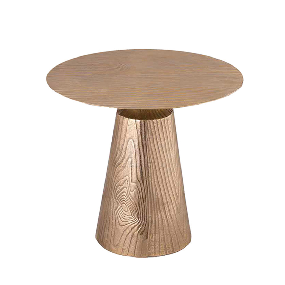 BOISE COFFEE TABLE ALUMINIUM GOLD ROUGH 53x53xH47cm IN