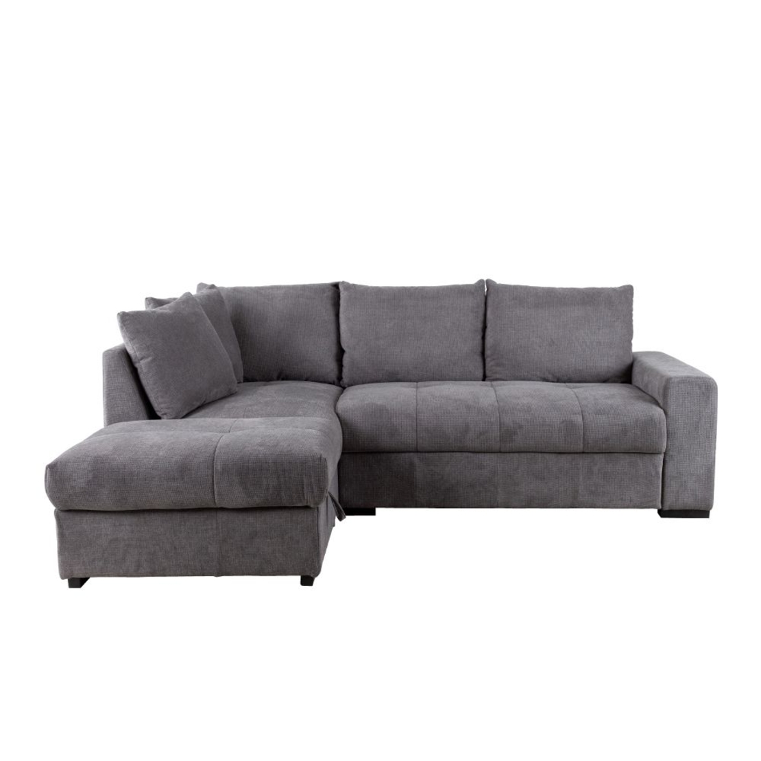 BILL SOFA BED CORNER LEFT EASY CLEAN FABRIC STONE E1 EU