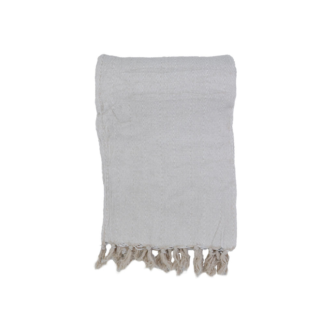 RASUL DECORATIVE THROW 130x170 FABRIC BEIGE LIGHT