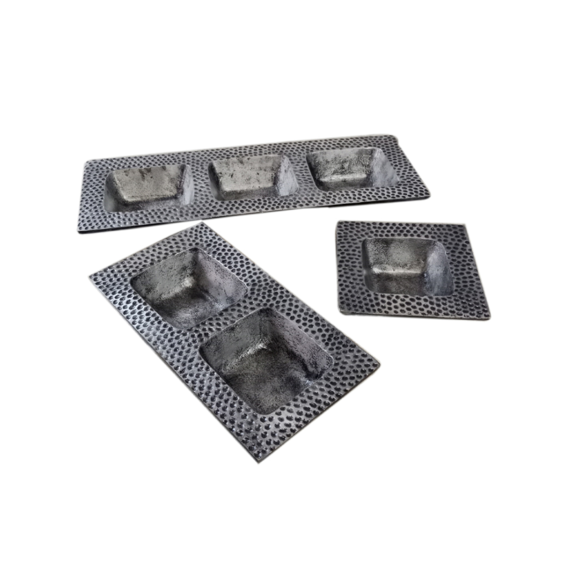 MARTIN TRAY SET 3PCS ALUMINIUM SILVER ANTIQUE 38_2