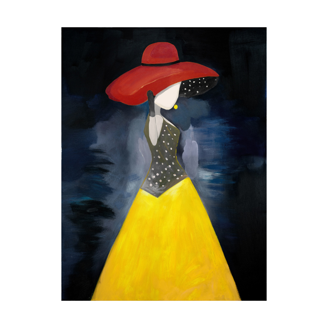 MIDNIGHT GIRL 1 PAINTING CANVAS MULTICOLOR WOOD 60