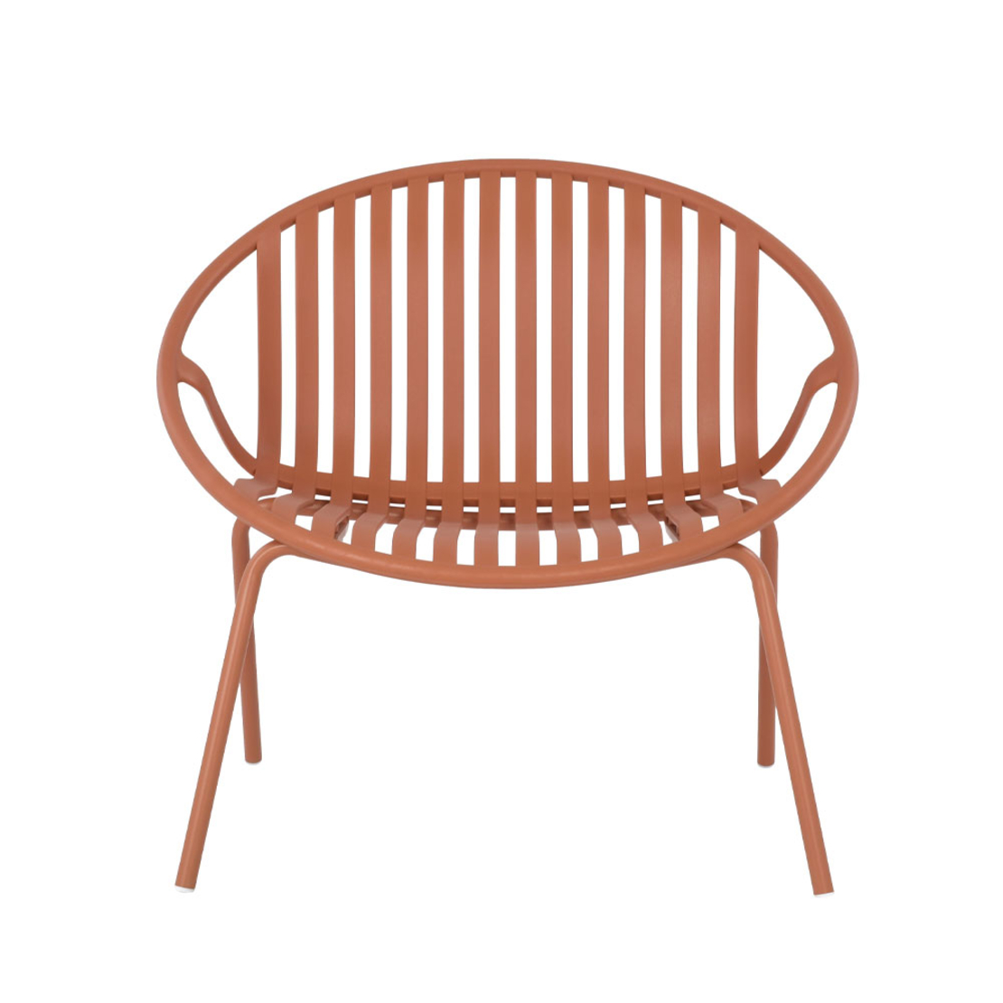 NADIN ARMCHAIR SET 2PCS PP TERRACOTTA PRC