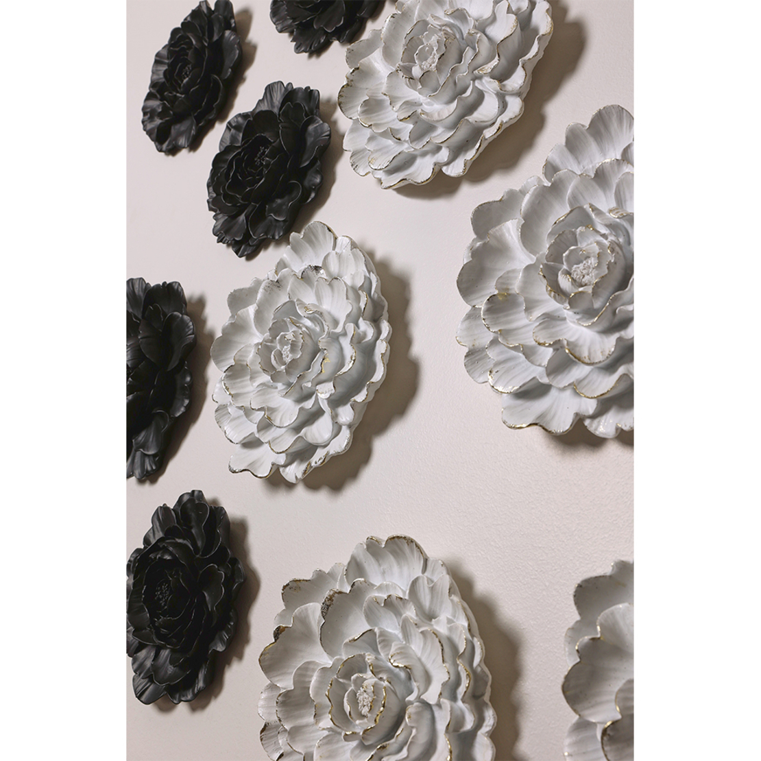ROSA DECO WALL POLYRESIN BLACK 25x4,5xH24cm PRC