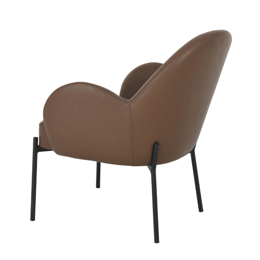 SCOTCH ARMCHAIR FABRIC BROWN METAL BLACK E1 PRC