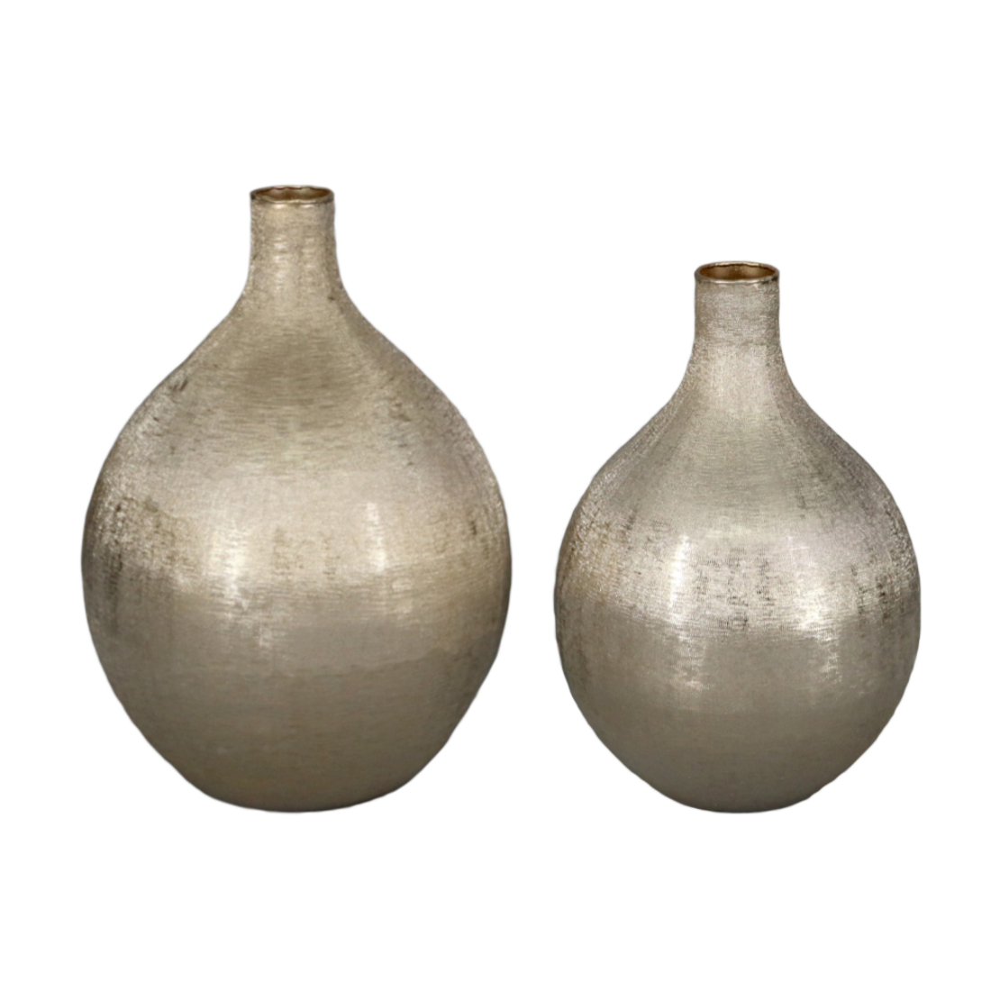 VERGE 1 VASE ALUMINIUM GOLD D21,5xH35cm IN