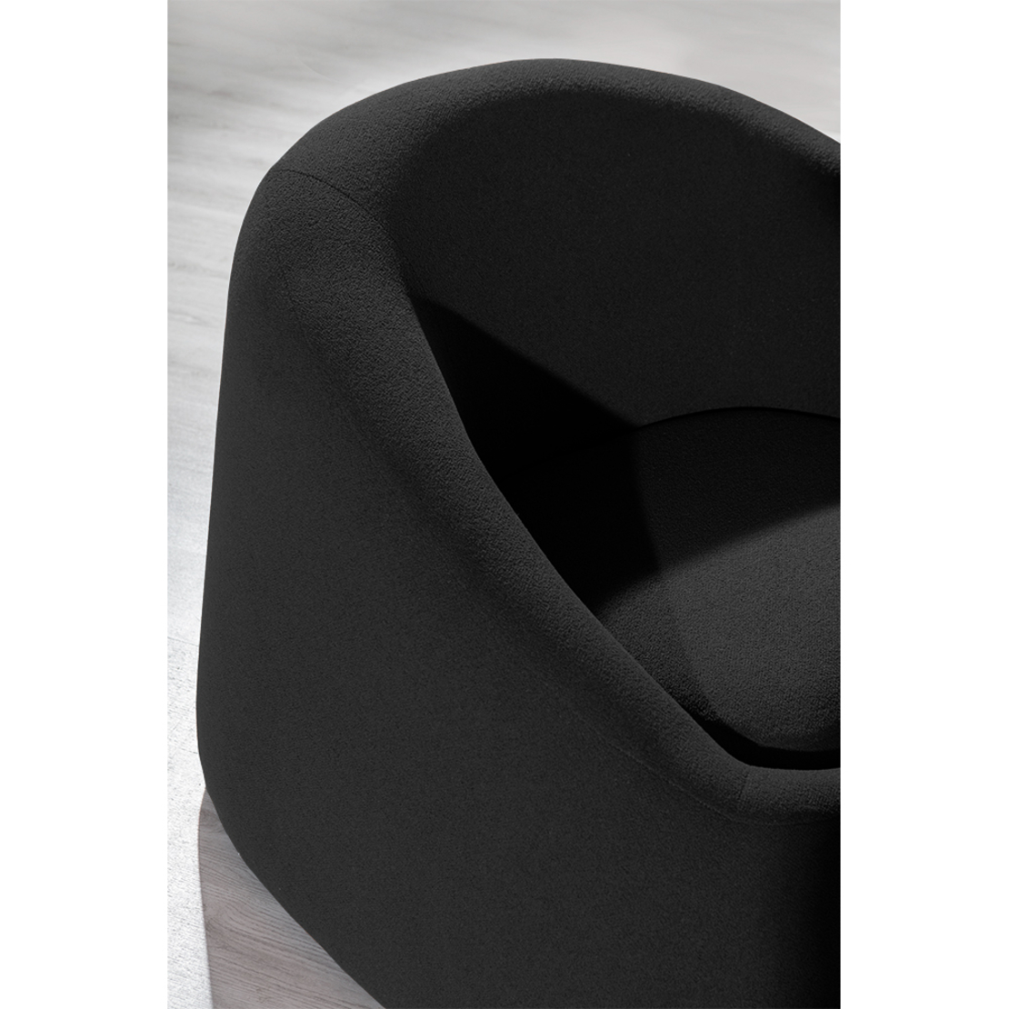 PUFFY ARMCHAIR FABRIC GREY DARK TR