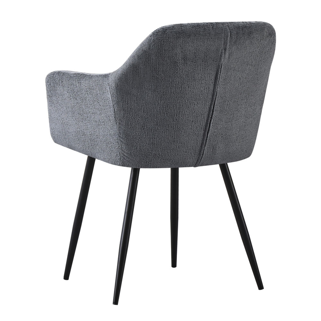 SAVVY CHAIR FABRIC ANTHRACITE METAL BLACK PRC