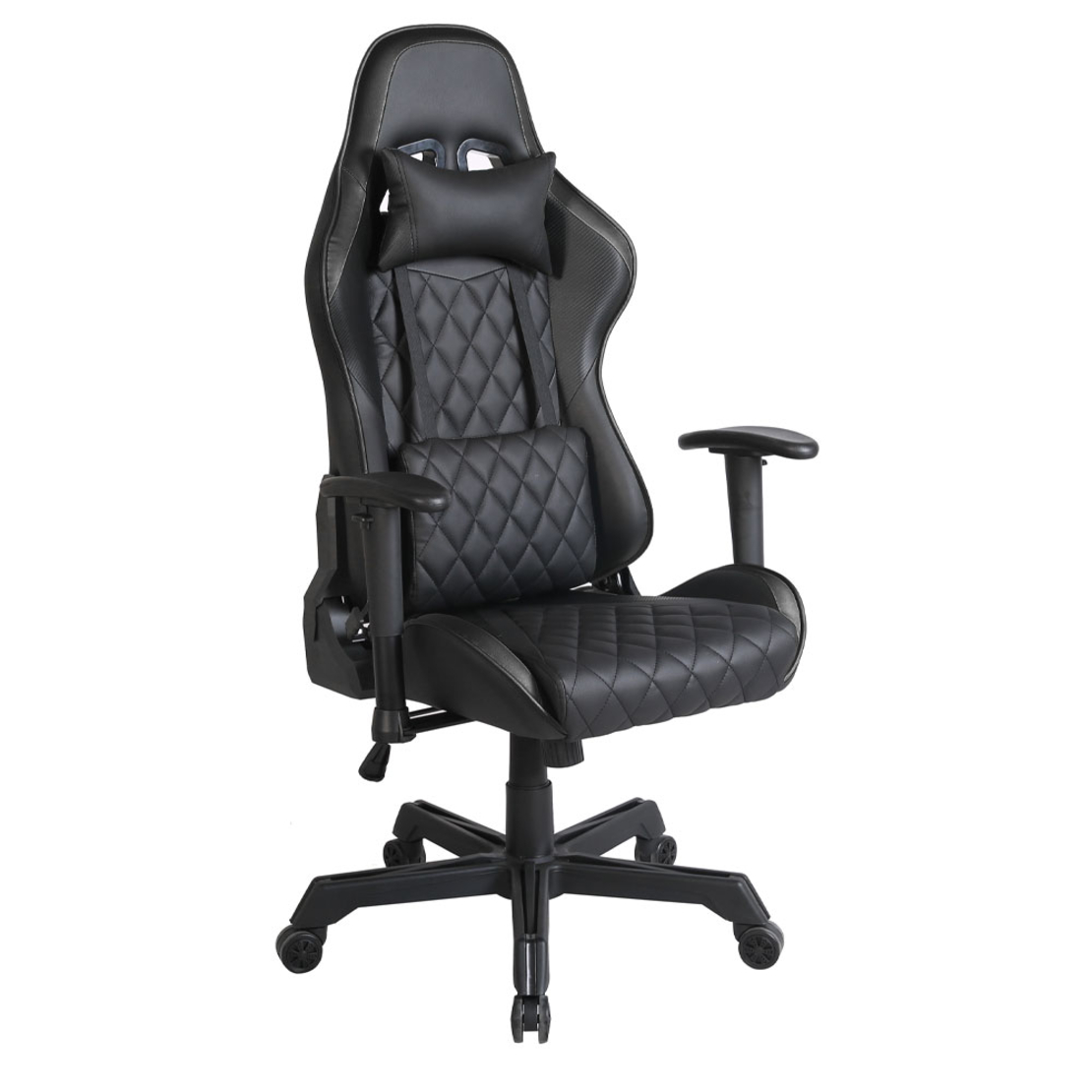 RANGER GAMING CHAIR DESK FABRIC BLACK NYLON METAL 52x74xH138cm PRC