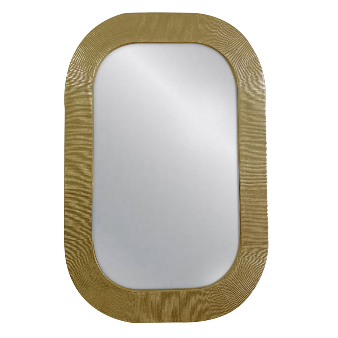 MAGRO 56 MIRROR ALUMINIUM BRASS ANTIQUE 56x2x68 IN