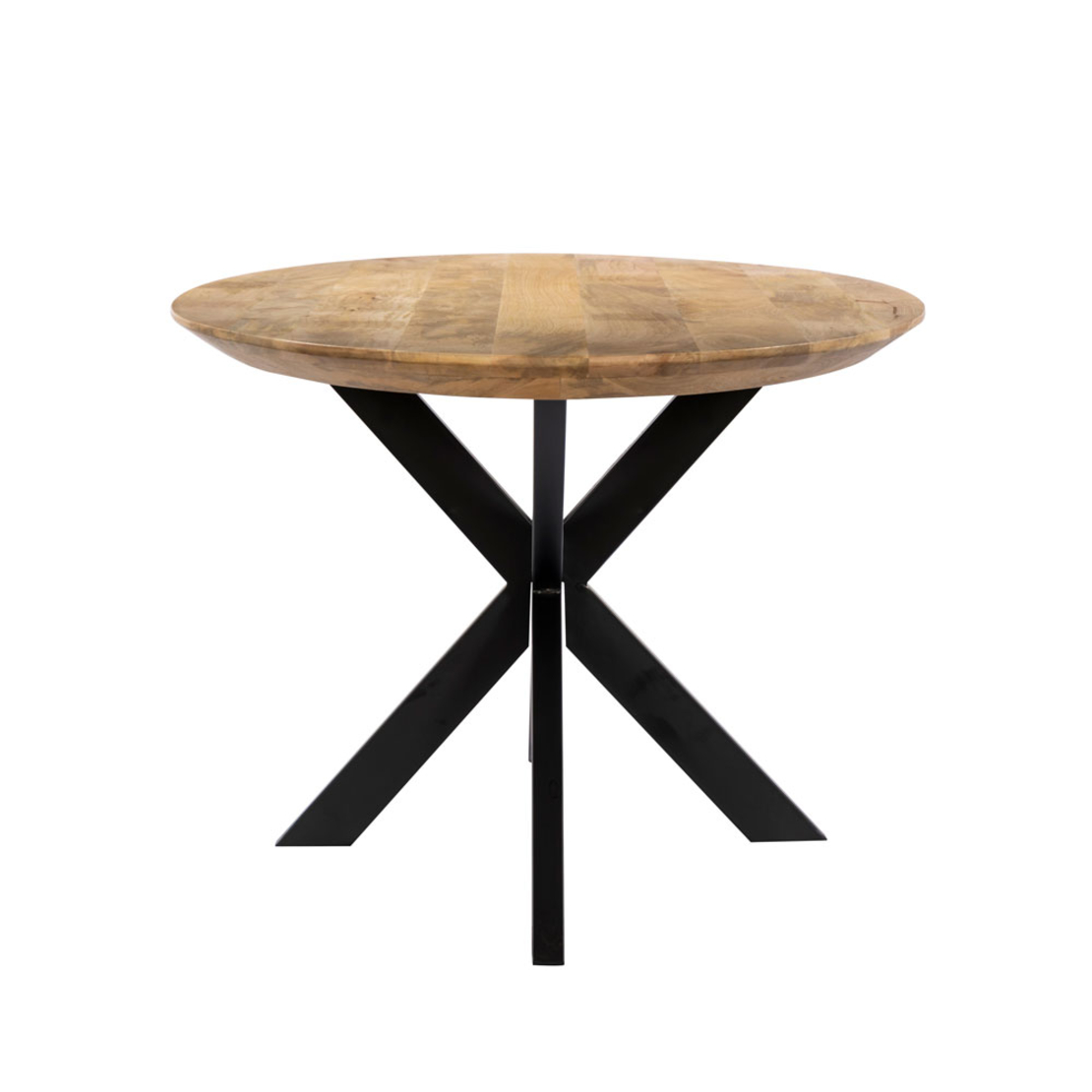 SKORPIO TABLE WOOD MANGO WALNUT METAL BLACK IN