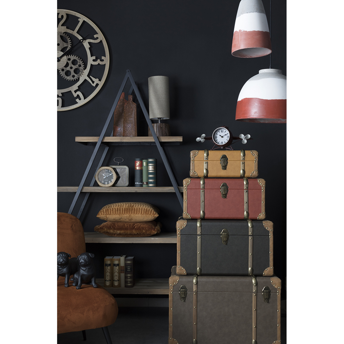 LETT LAMP PENDANT CONCRETE TERRACOTTA WHITE GREY D