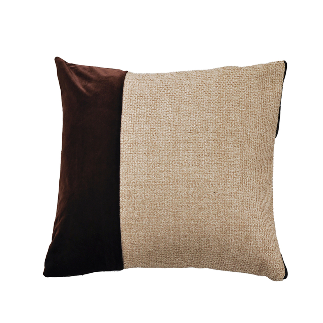 GLAM DECOR CUSHION FABRIC POLYESTER RUSTY RED BEIG