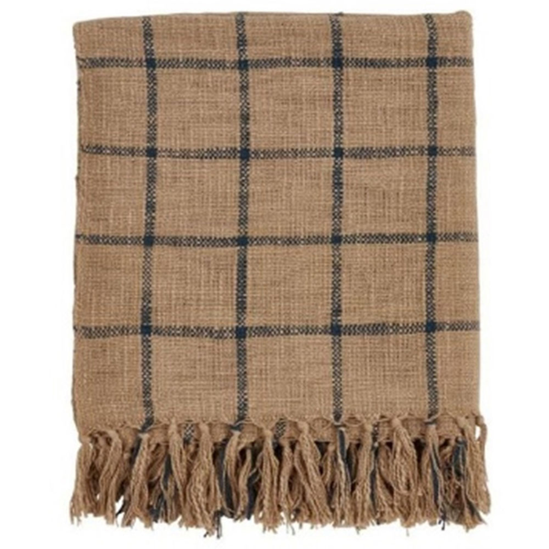 SAND THROW COTTON POLYESTER CARAMEL BLACK 130x170c