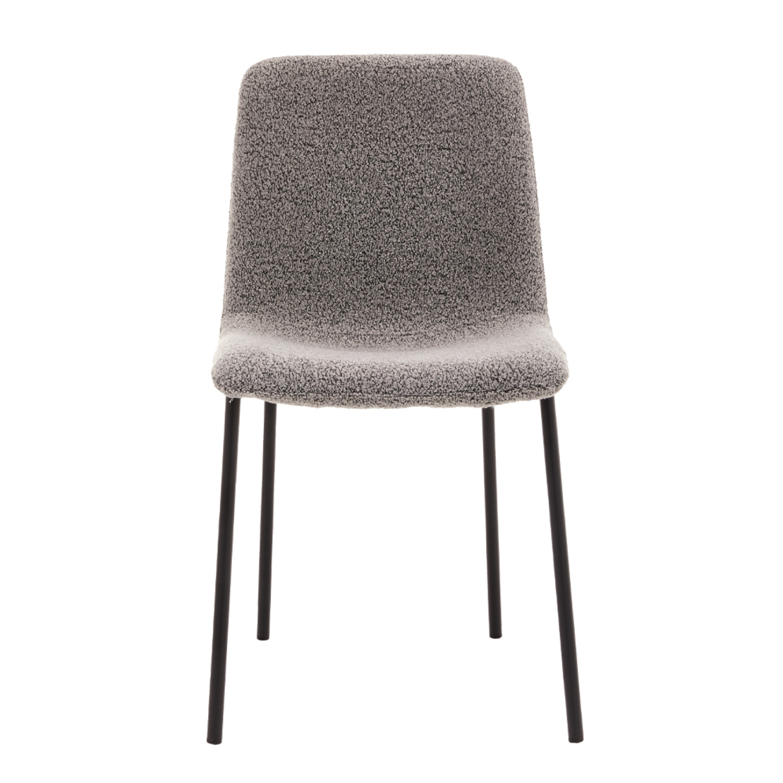 BRICK CHAIR FABRIC GREY METAL BLACK E1 PRC