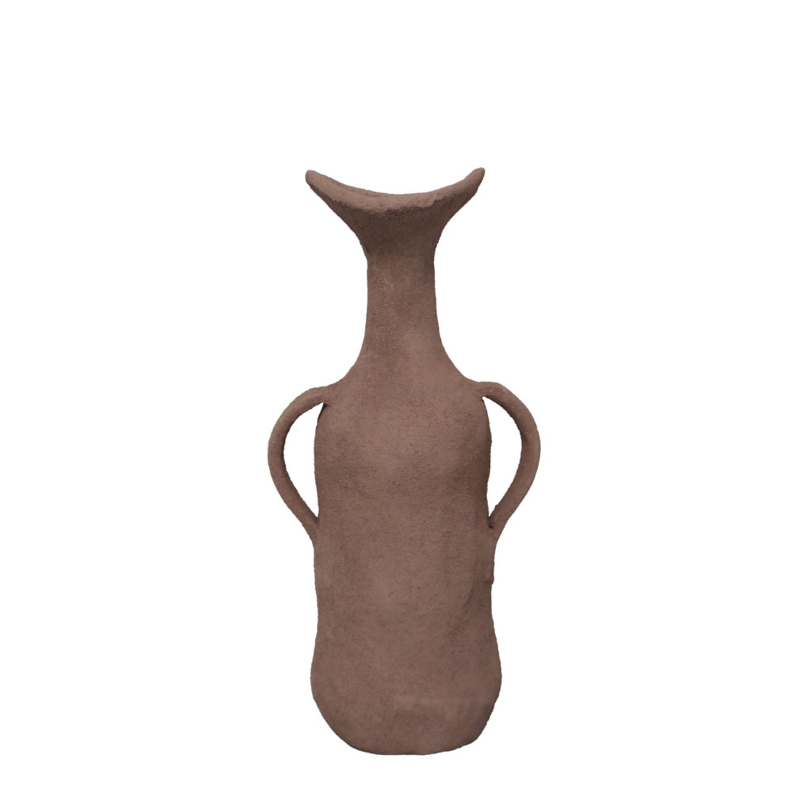 NATHEN VASE 13x8.5x25 ALUMINIUM BEIGE