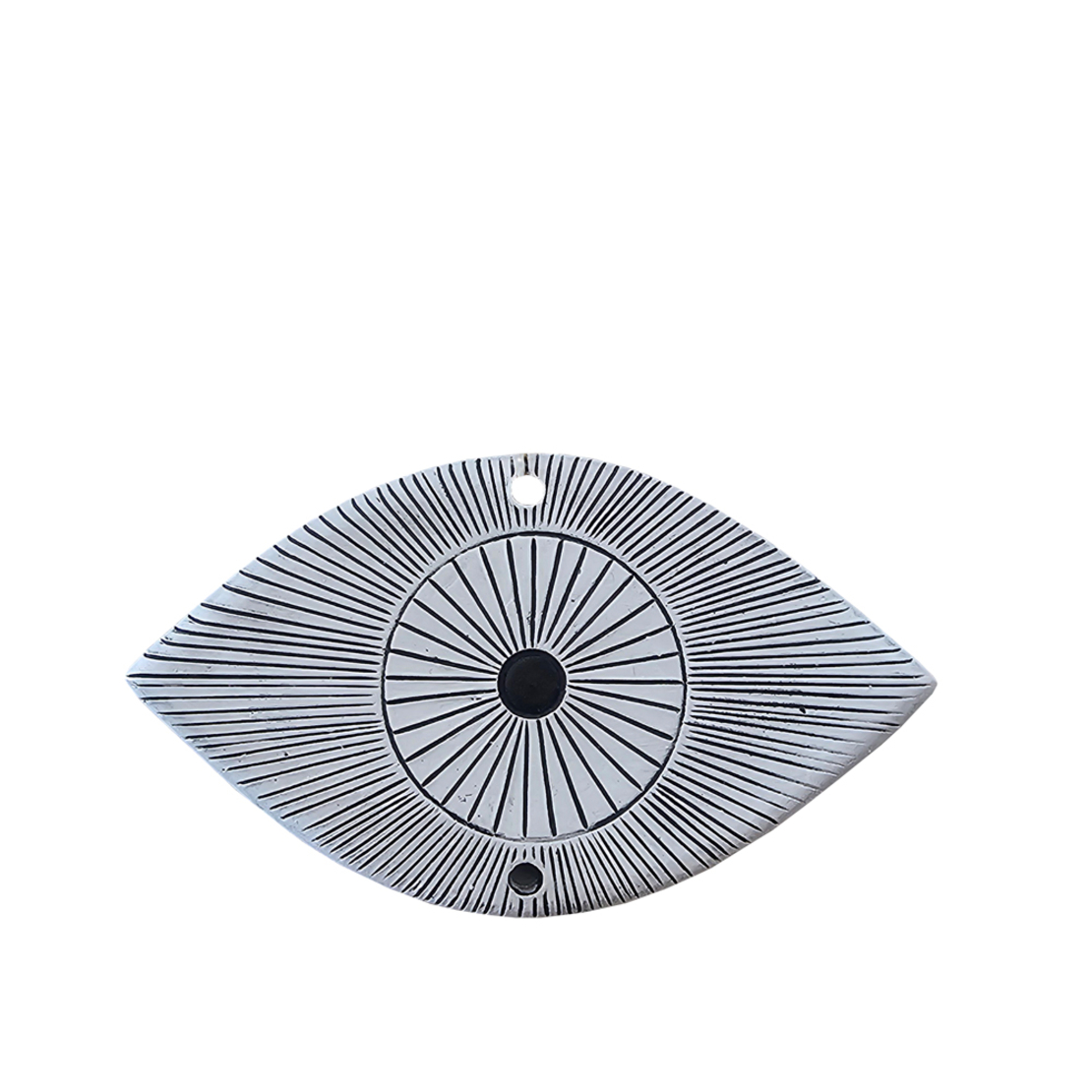 XMAS LUCKY CHARM 2025 EYE POLYRESIN BLACK WHITE 8,