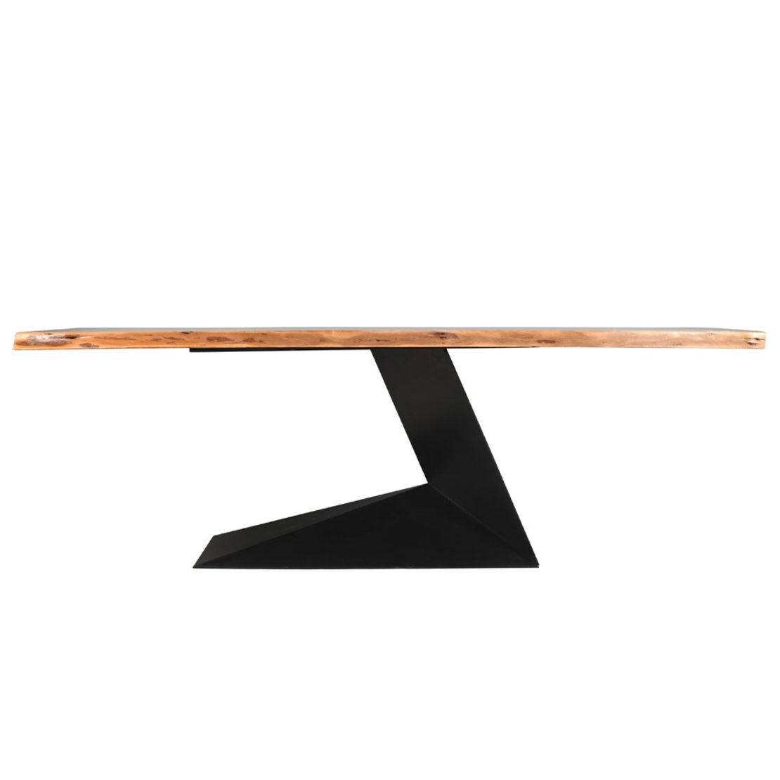 LIBERTY TABLE WOOD ACACIA WALNUT METAL BLACK IN