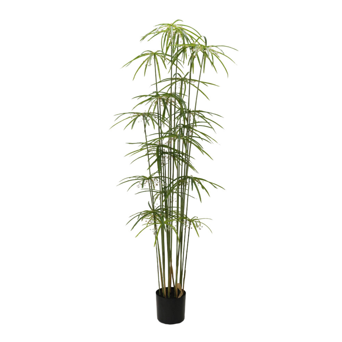 WINDMILL ARTIFICIAL PLANT IN POT GREEN BLACK H180c