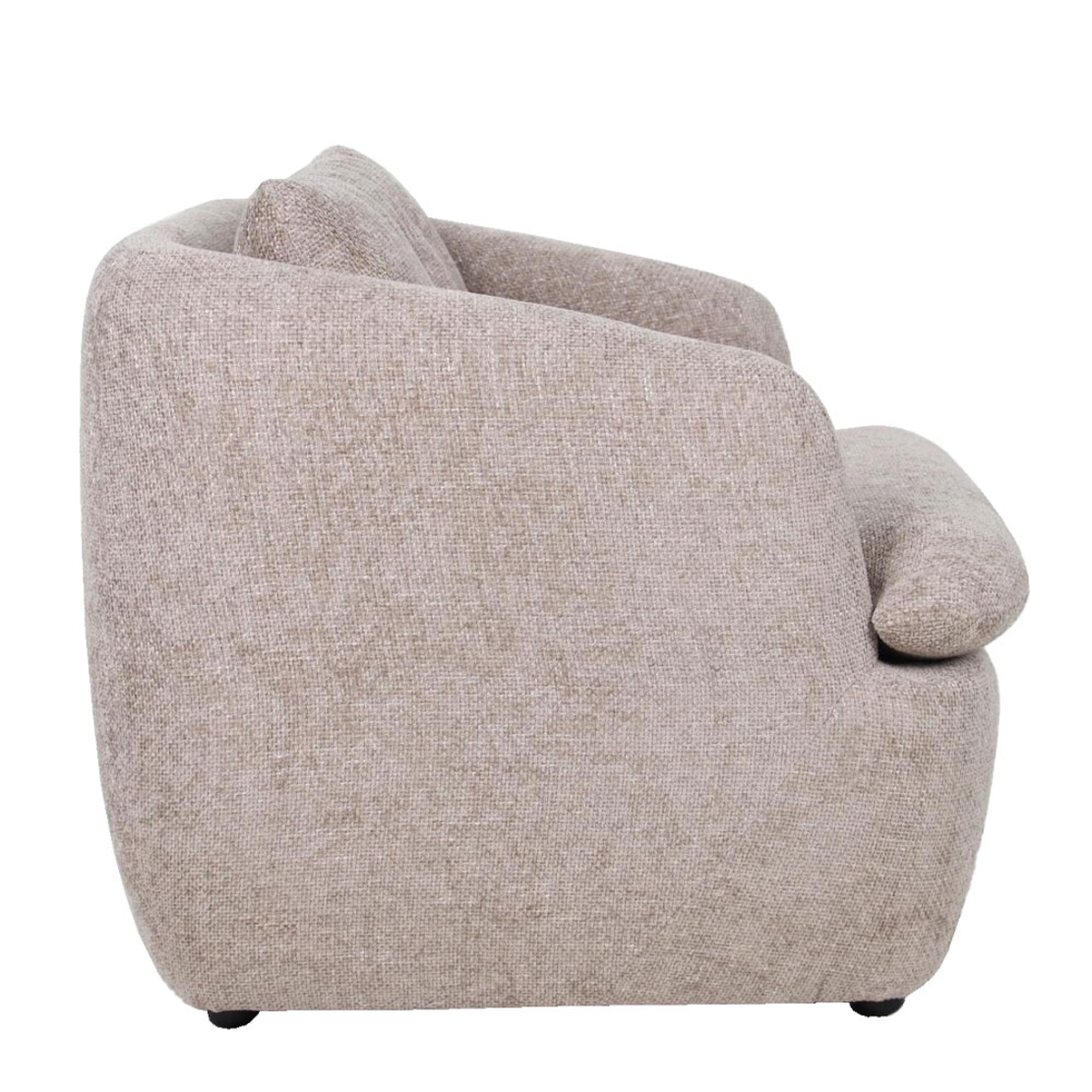 SQUARE ARMCHAIR FABRIC BEIGE PRC