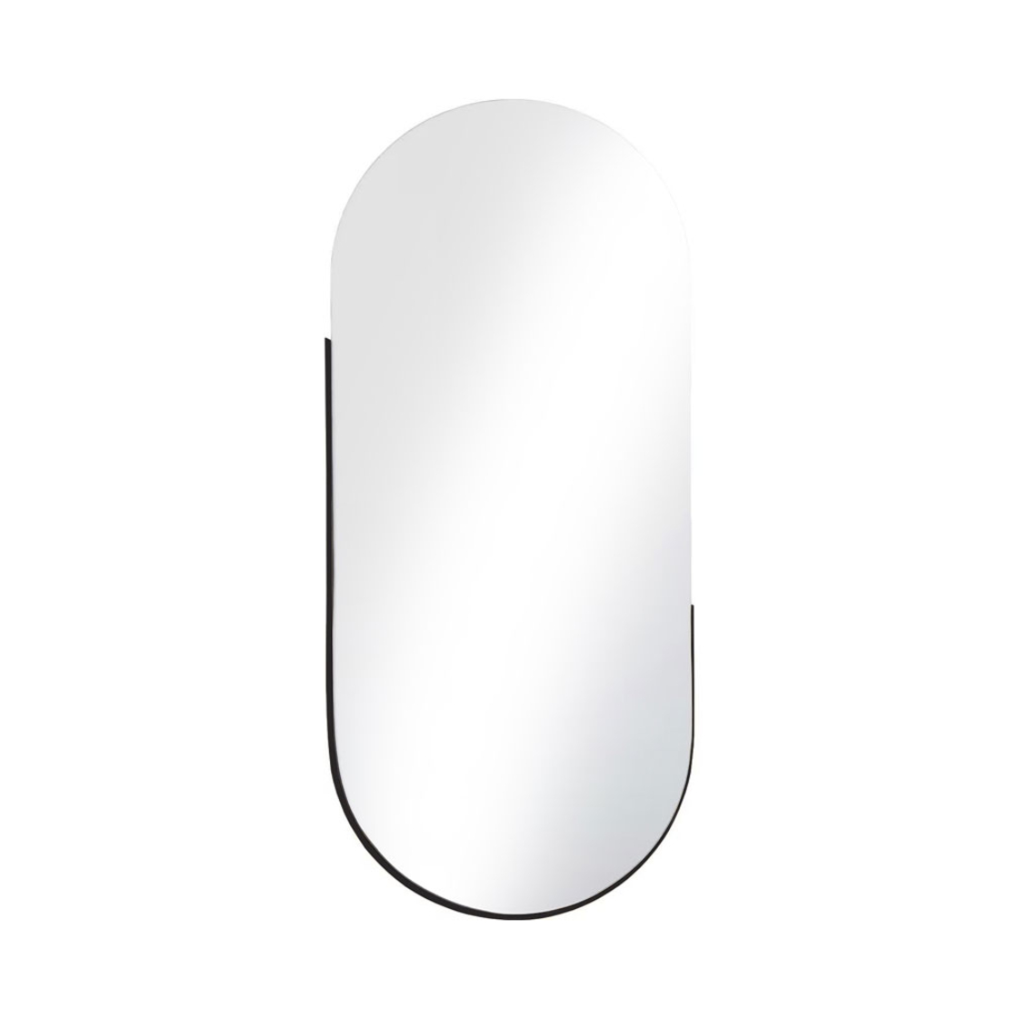 ART MIRROR ALUMINIUM BLACK 50xH115cm E1 PRC