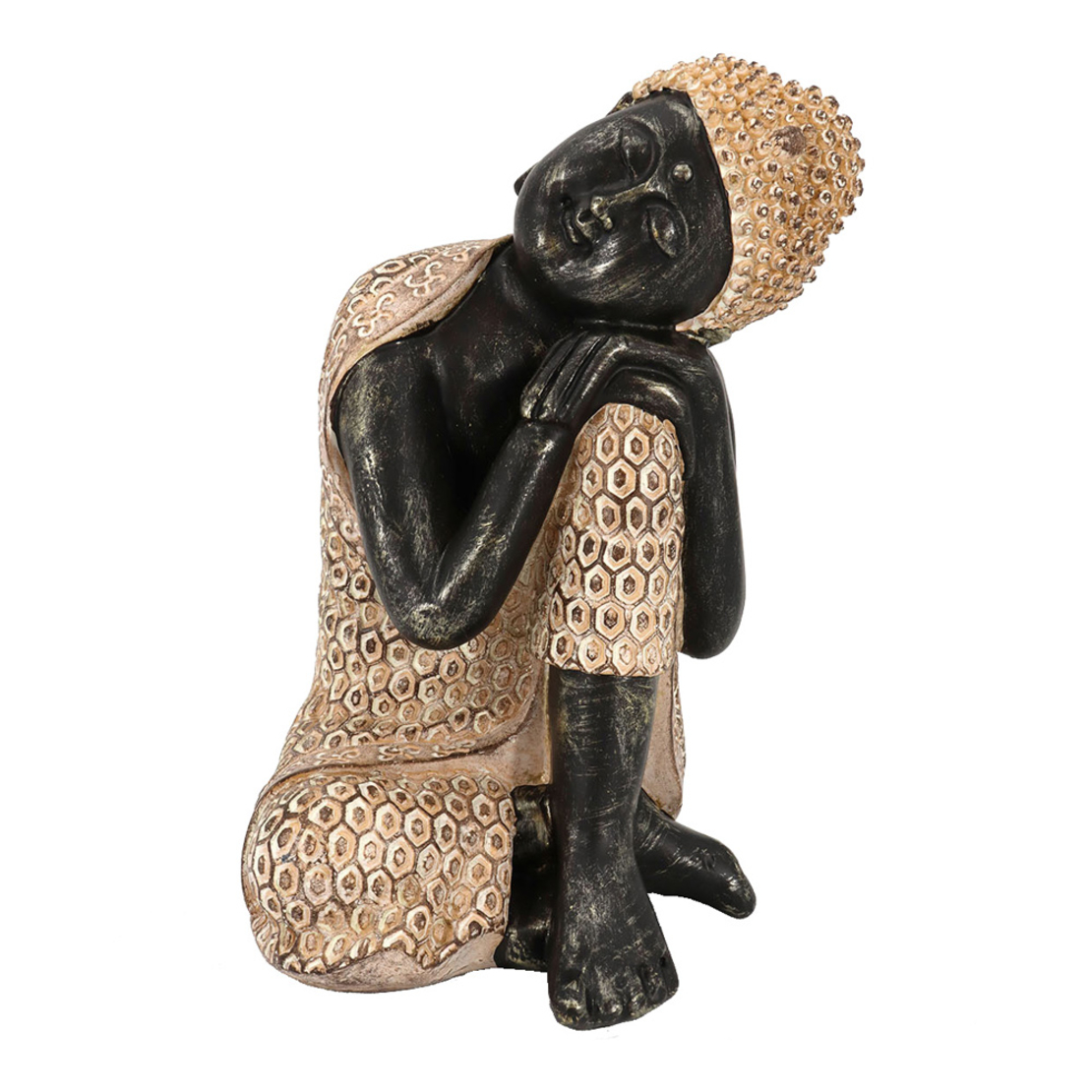 RESTING BUDDHA 1 DECO BUDDHA POLYRESIN NATURAL BLA