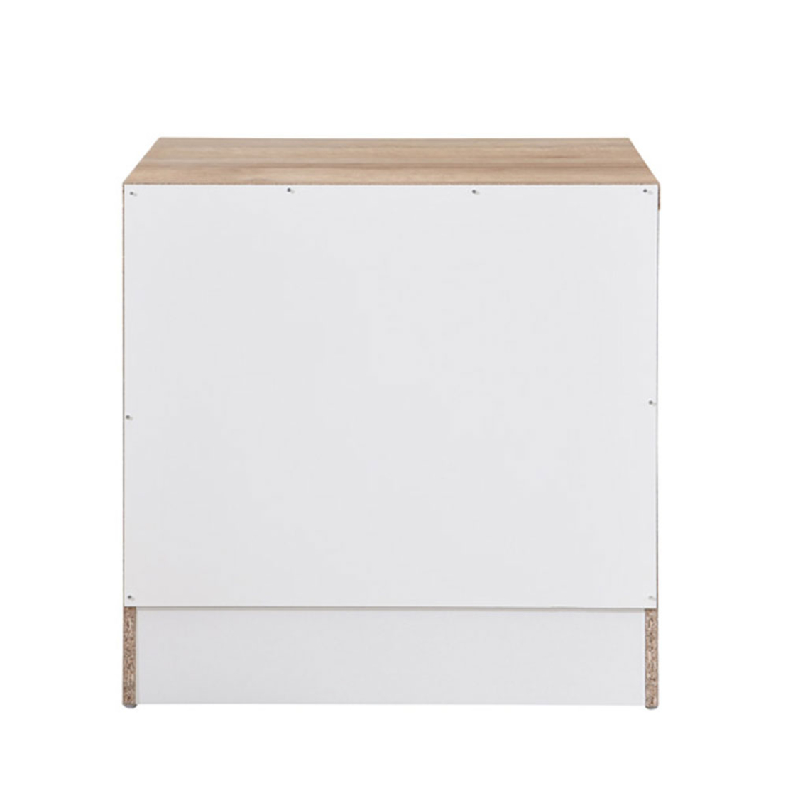 PRACTICO NIGHTSTAND 2DRAWERS CHIPBOARD WITH MELAMINE CARTA NATURAL WHITE E1 MY