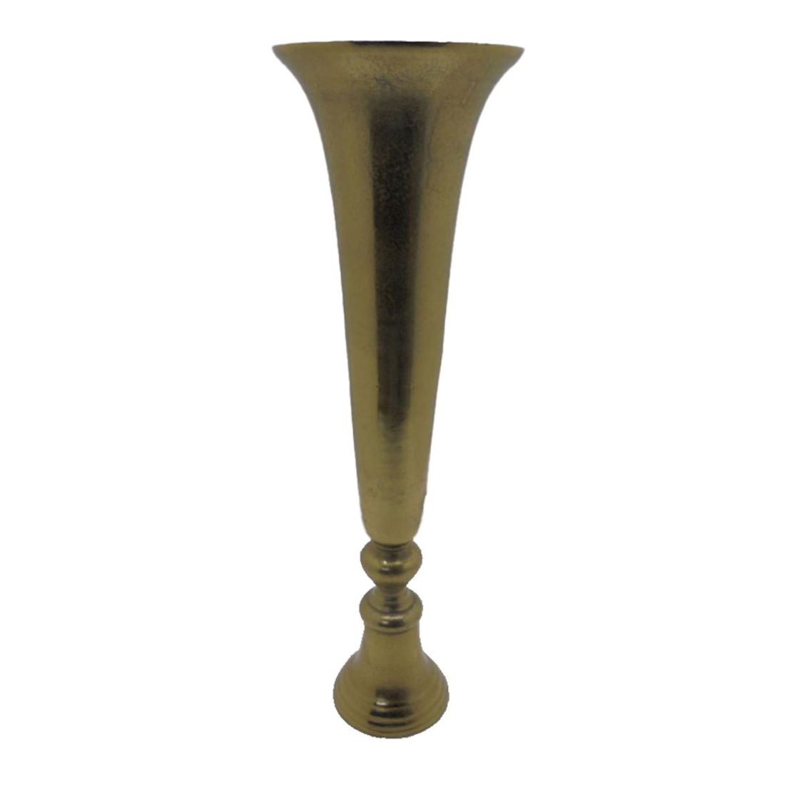 FLORES VASE ALUMINIUM GOLD 20x20xH71cm IN