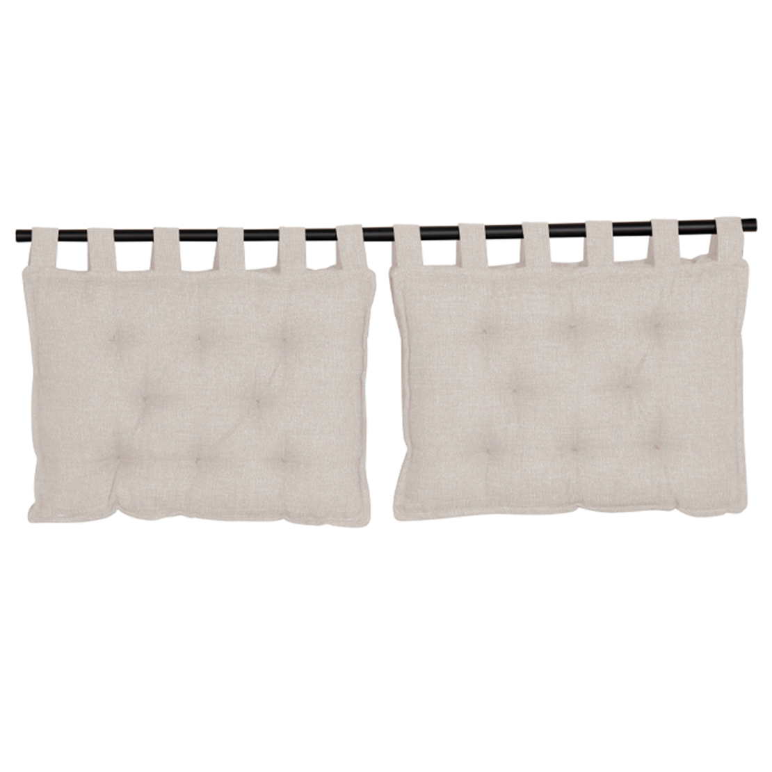 HANG HEADBOARD PILLOW SET 2PCS FABRIC OFF WHITE 16
