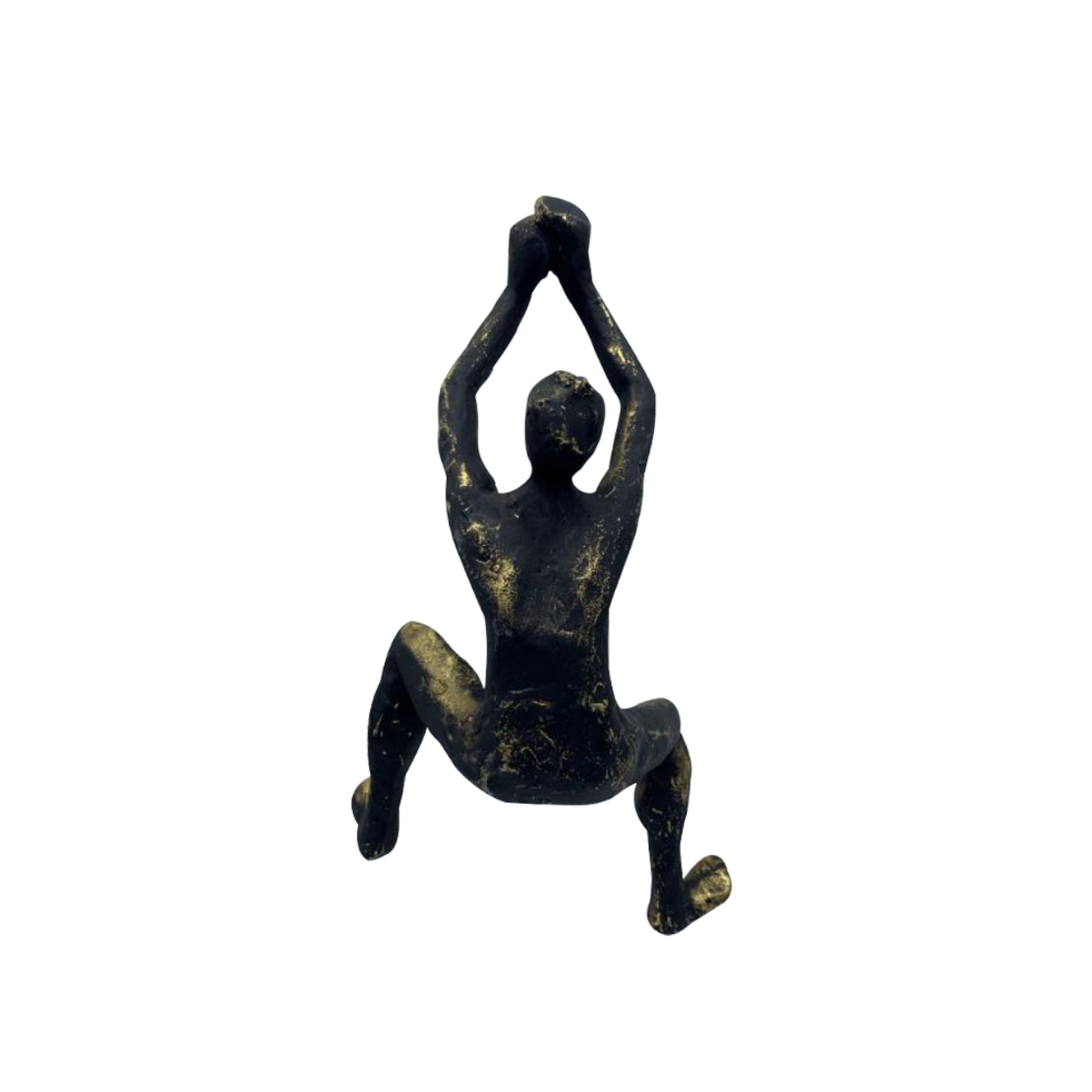 CLIMBER DECO WALL POLYRESIN BLACK GOLD 13x9xH23cm