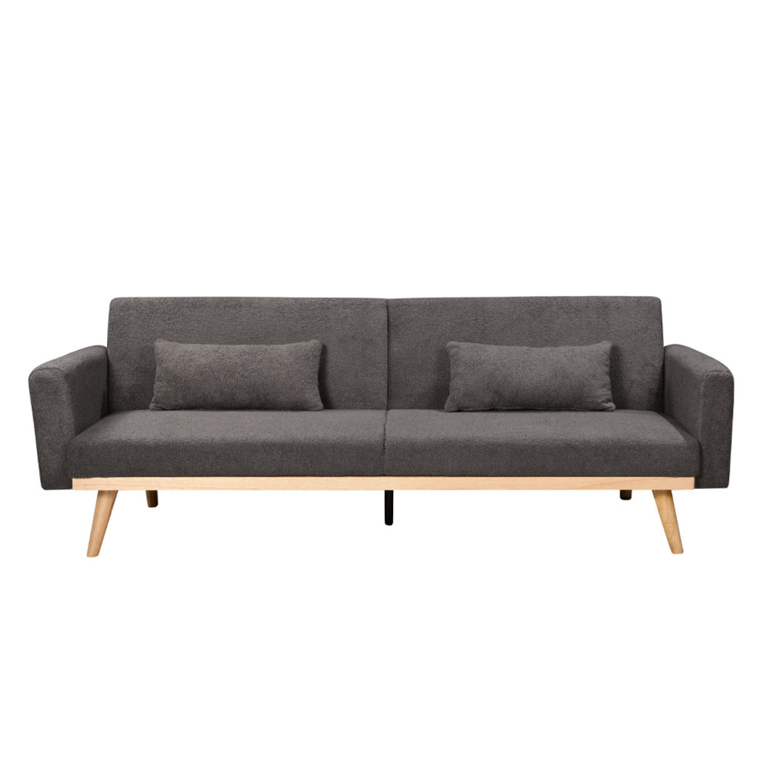 PANTA SOFA BED 3SEAT FABRIC GREY DARK E1 PRC
