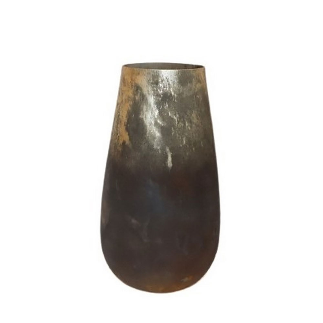 SANKA VASE GLASS BROWN GOLD D16,5xH29,5cm IN