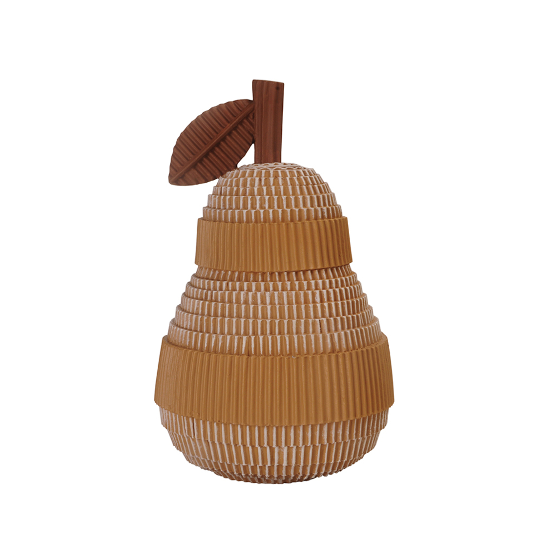 STICKY PEAR DECO PEAR POLYRESIN BROWN 11,8x11,8xH1