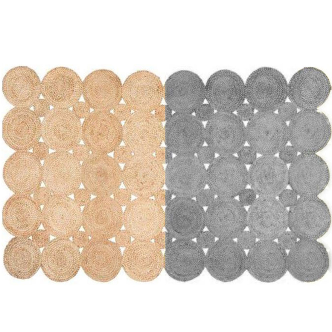 SAND 1 CARPET JUTE GREY NATURAL 70x140cm E1 IN