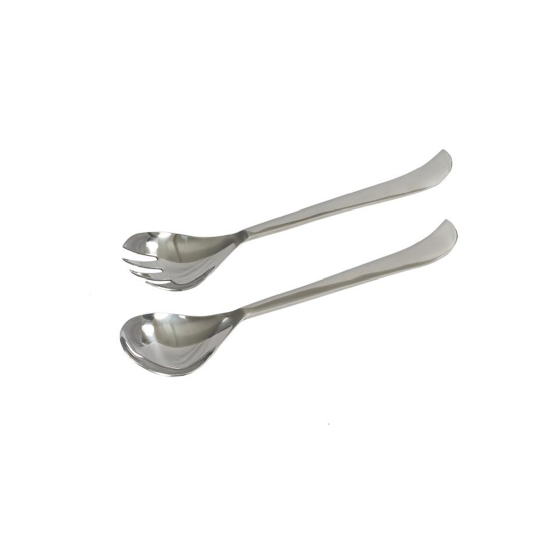 CURVE SERVING SET STEEL SILVER 28x6xH2cm IN