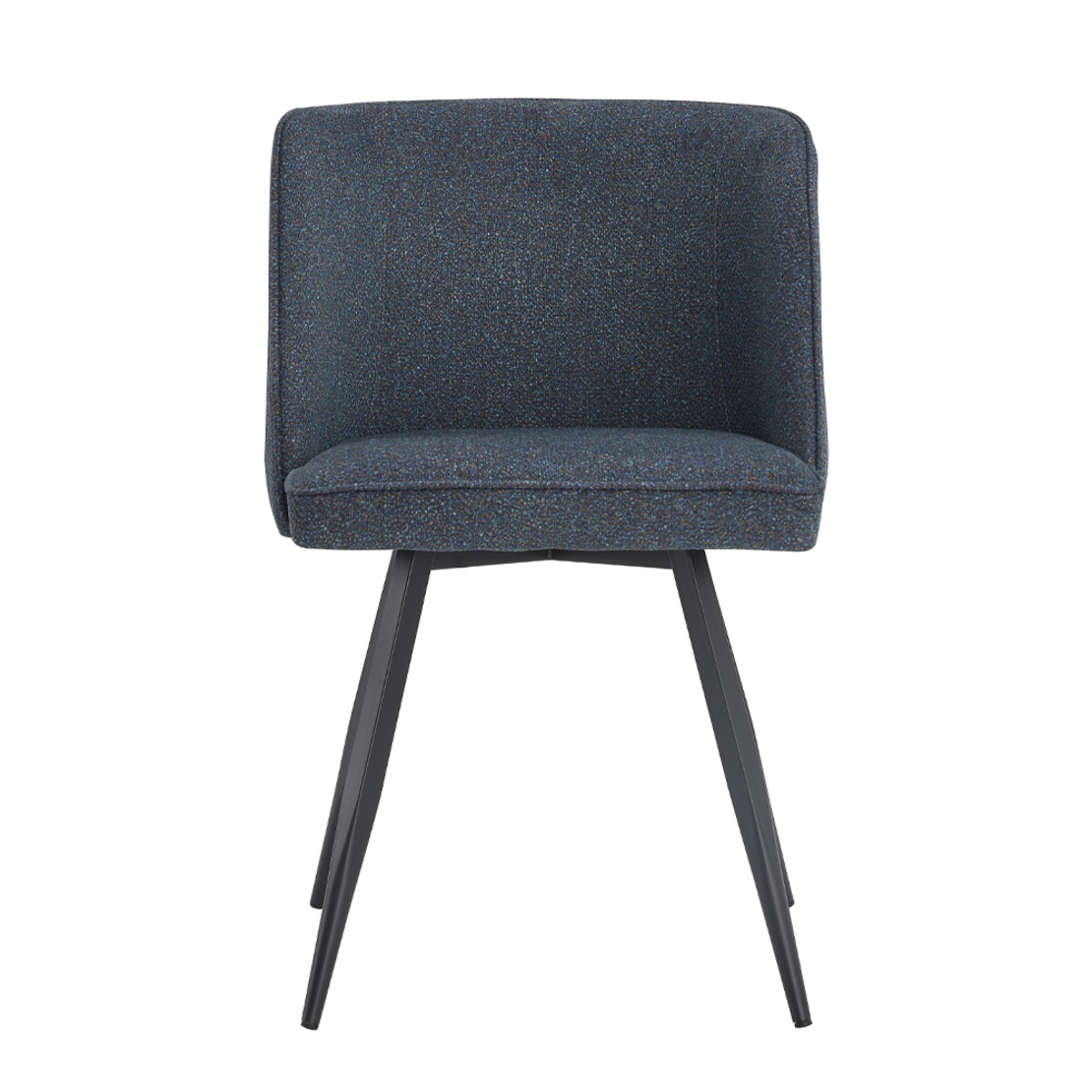 ZOLA CHAIR FABRIC BLUE EKAI MIX METAL BLACK E1 PRC