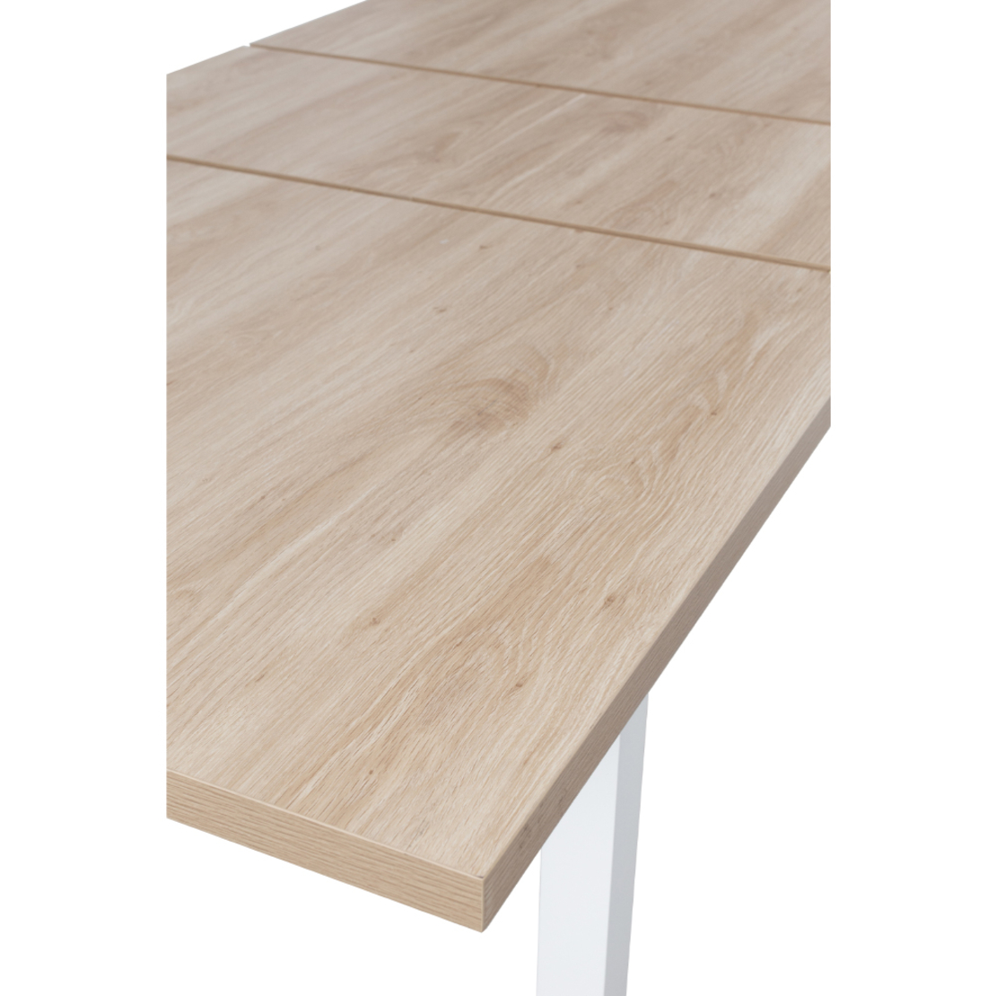 COTTAGE TABLE EXTENDABLE MELAMINE WHITE NATURAL E1 PRC