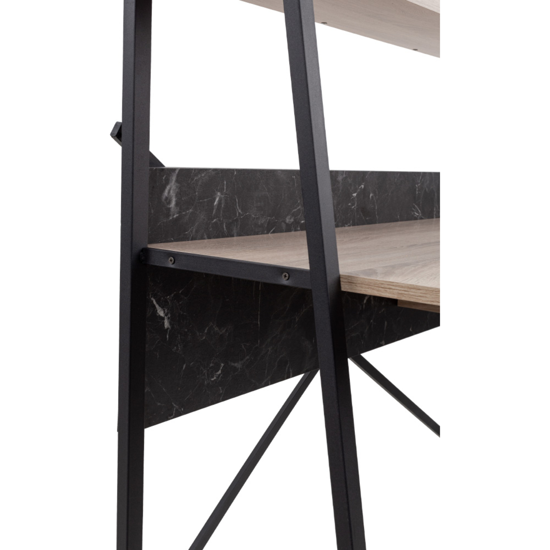 ATRIUM DESK 1DRAWER MELAMINE SONOMA BLACK STONE 125x55xH150cm E1 TR