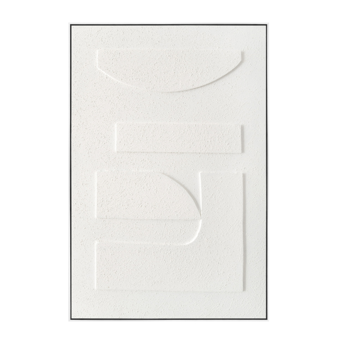 BREEZE 2 PAINTING CANVAS WHITE WOOD FRAME WHITE 80