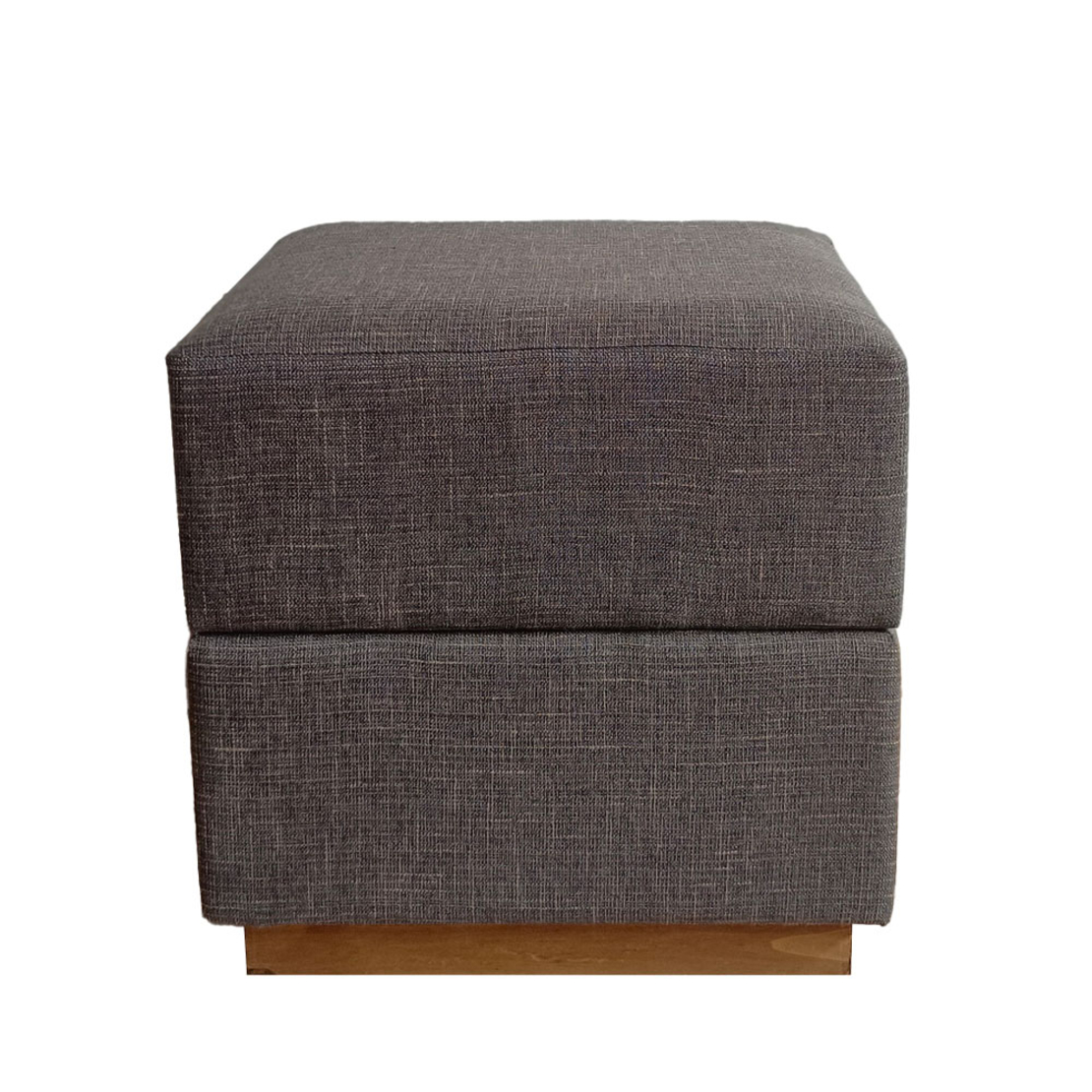 BLOCK STOOL FABRIC MUD WOOD E1 PRC