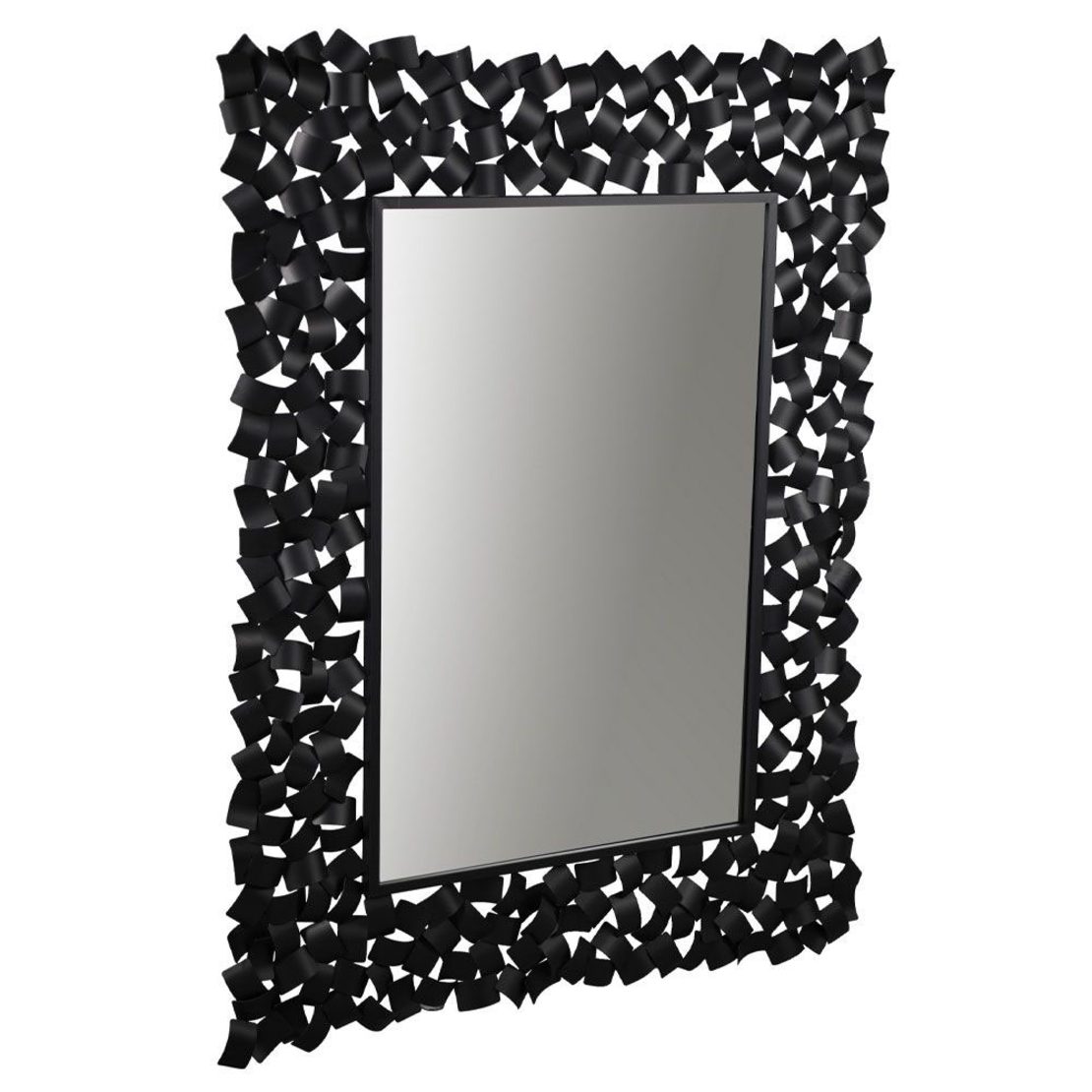 PARTY MIRROR METAL BLACK 100x3xH132cm PRC