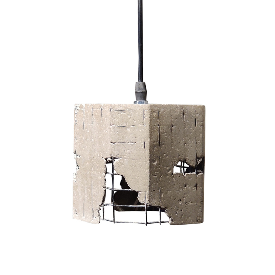GRID 1 LAMP PENDANT CONCRETE METAL D13xH12,5cm IN